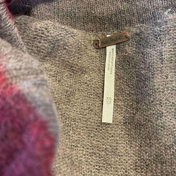 Free People super soft alpaca blend Lulu Rugby cowl neck slouch stripe sweater - Picture 5 of 5